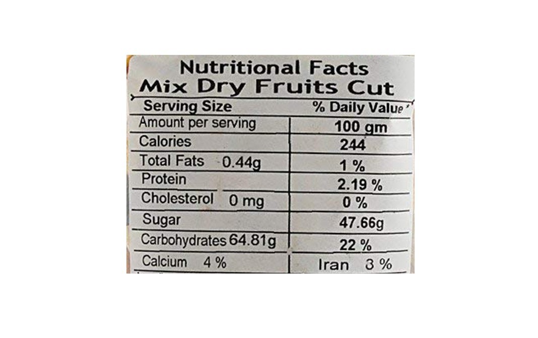 Leeve Dry fruits Mixed Cut Dry Fruits    Pack  400 grams